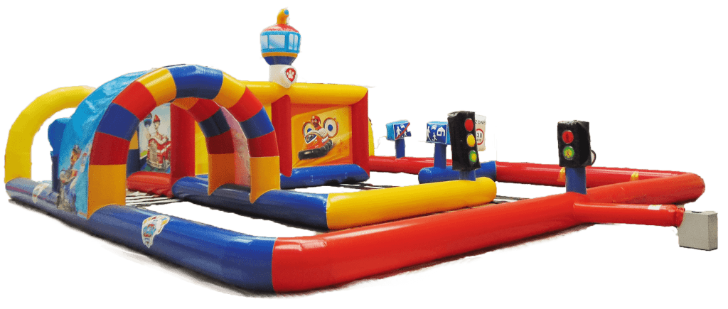 Traffic lane with Paw Patrol